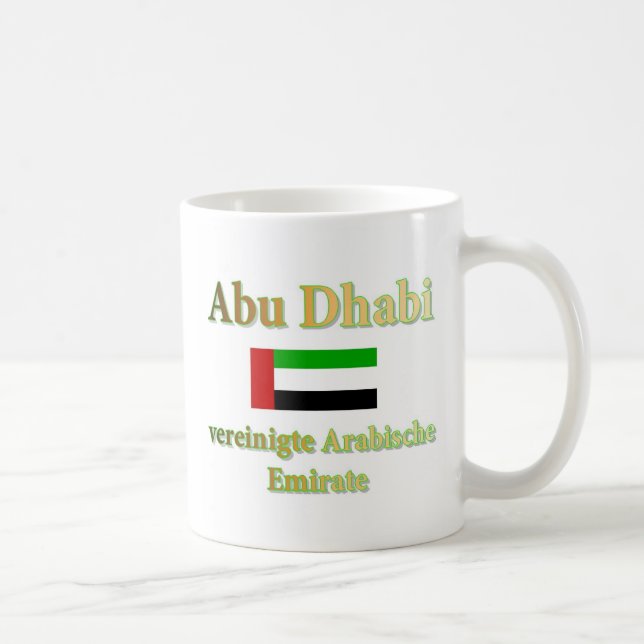 Caneca De Café Taça com Abu Dhabi (Direita)
