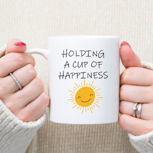 Caneca De Café Taça da Felicidade - Cota Positiva Amarelo Smilha 