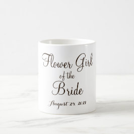 Caneca De Café Taça da menina das flores da Noiva