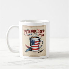 Caneca De Café Taça de Café com Bandeira Americana - Raça Patriót