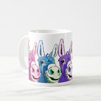 Caneca De Café Taça De Café Engraçado Com Donkeys