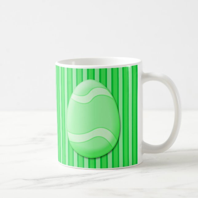 Caneca De Café Taça de Cores de Ovos de Páscoa Verde (Direita)