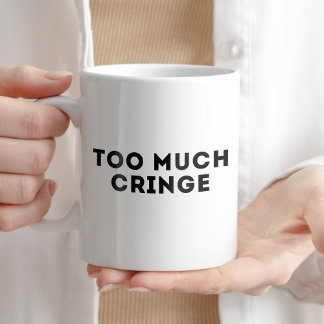 Caneca De Café Taça de Cotação Humorística Demasiado Corajosa