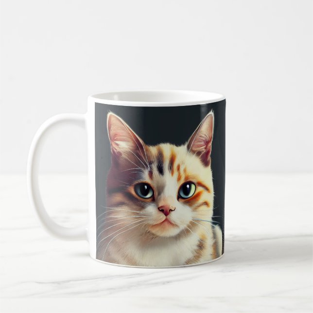Caneca De Café Taça de Gato Bonito (Esquerda)