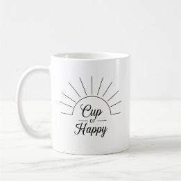 Caneca De Café Taça de Happy: Víbias de Verão e incentivo para el