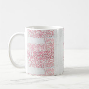 Caneca De Café Taça de Mug de Padrão Folclórico Nacional da Bielo