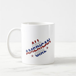 Caneca De Café Taça do Café: All American Girl