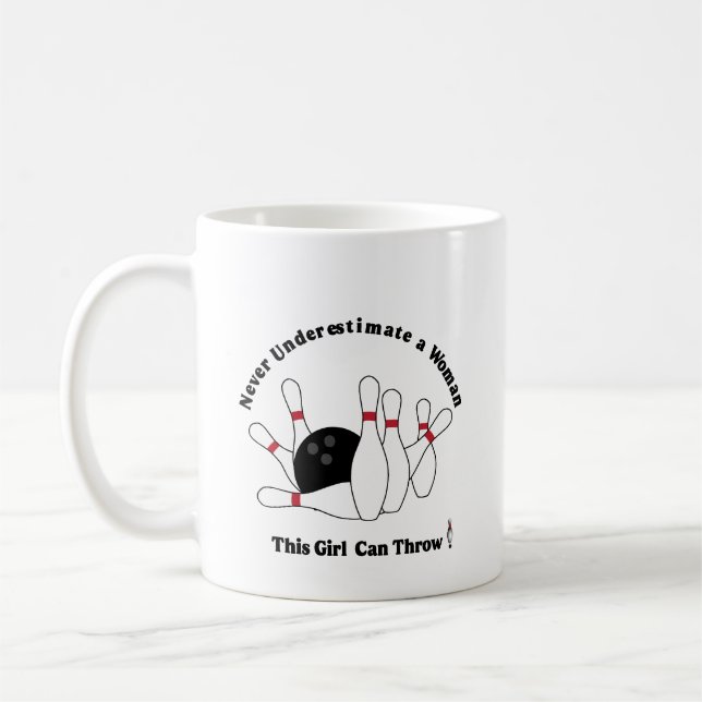 Caneca De Café Taça do Café Esta garota pode jogar - Boliches (Esquerda)