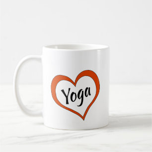 Caneca De Café Taça do Café: Ioga do Coração