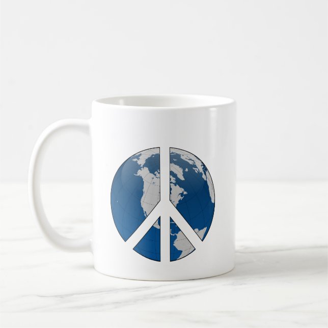 Caneca De Café Taça do Café: Sinal de Paz na Terra (Esquerda)