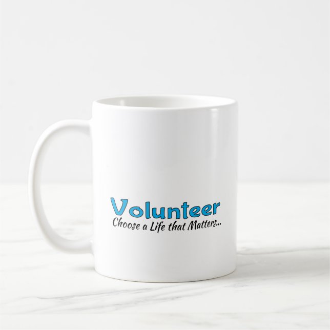 Caneca De Café Taça do Café: Voluntário (Esquerda)