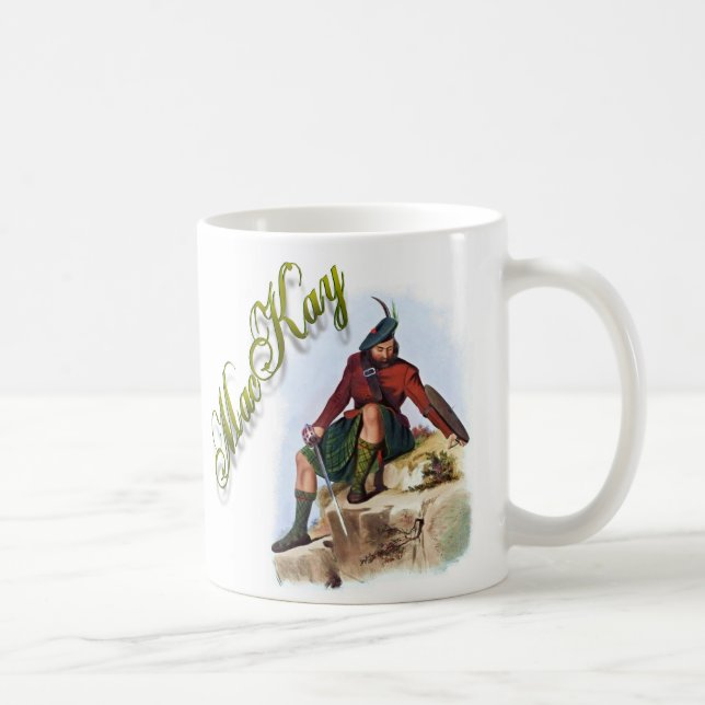Caneca De Café Taça do Sonho Escocês Clan MacKay (Direita)