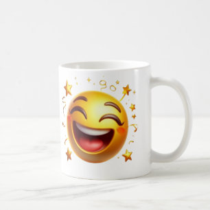 Caneca De Café Taça Emoji de Sorrisos Bonitos