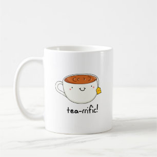 Caneca De Café Taça Engraçada De Tea Pun