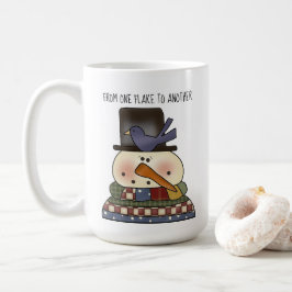 Caneca De Café Taça Primitiva de Café Snowman