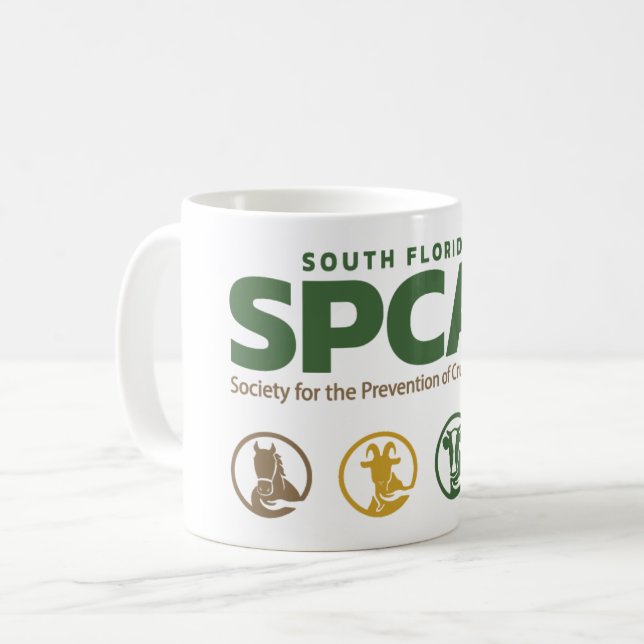 Caneca De Café Taça SPCA do Sul da Flórida (Frente Esquerda)