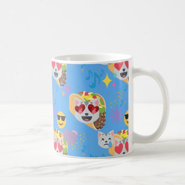 Caneca De Café taco cat emoji (Direita)