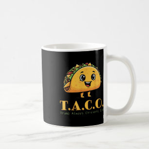 Caneca De Café Taco Engraçado Trump Sempre Foge Frangos Bonitos