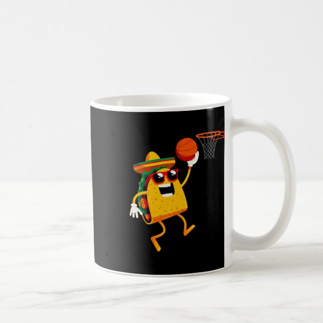 Caneca De Café Taco Tocando Esqueleto Para Celebração do Cinco De (Direita)