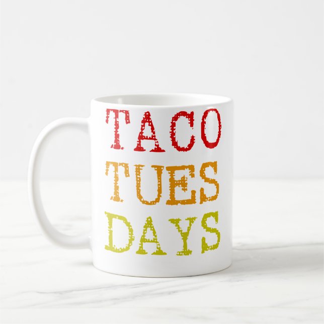 Caneca De Café Taco Tuesday Tacos (Esquerda)