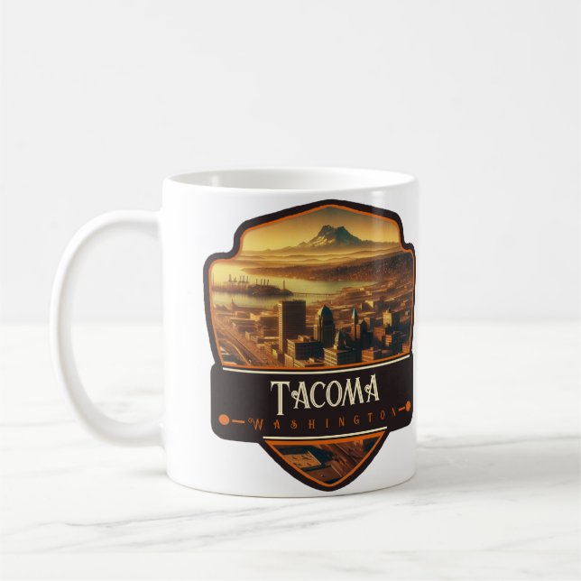 Caneca De Café Tacoma, Washington| Vintage (Esquerda)