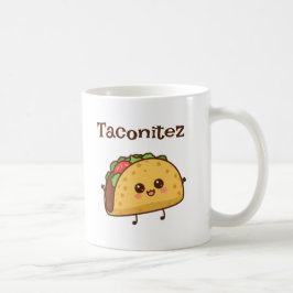 Caneca De Café Taconitez Taco Mug – Cute Kawaii Food Cup