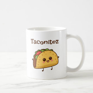 Caneca De Café Taconitez Taco Mug – Cute Kawaii Food Cup