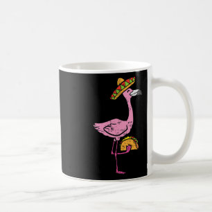 Caneca De Café Tacos de Flamingo Mexicano Festa Cute Cinco De May