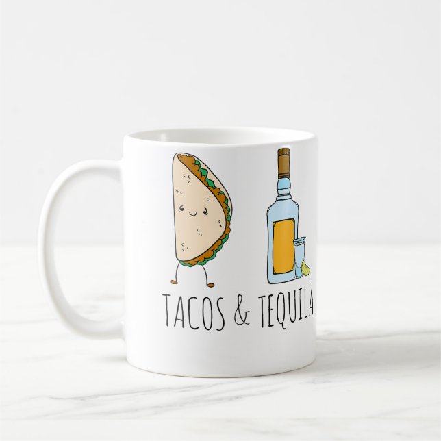 Caneca De Café Tacos Tequila (Esquerda)