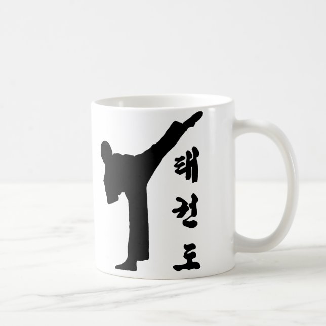 Caneca De Café Tae Kwon Do chutar Mug (Direita)