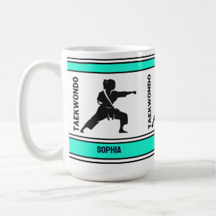 Caneca De Café Taekwondo Birthday Gift, Jogador de Garota Taekwon