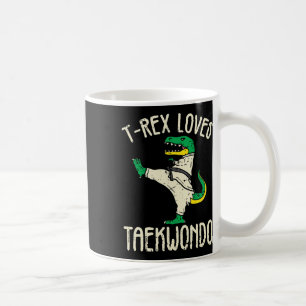Caneca De Café Taekwondo e Artes Marciais T-rex I para Garota de