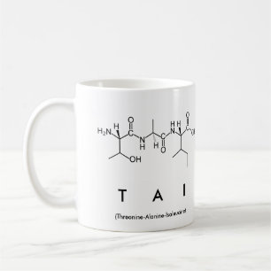 Caneca De Café Tai peptide nome mug