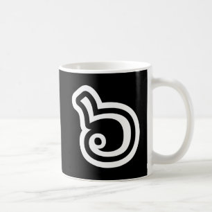 Caneca De Café Tailândia Número 6 / Seis / ๖ (Ho/Hok) Língua Tail