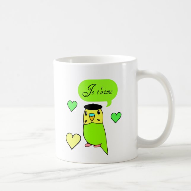 Caneca De Café T'aime de Je (Direita)