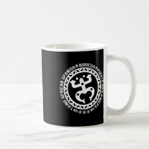 Caneca De Café Taino Africano Espanhol Coqui Porto Rico Boricua T