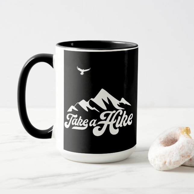 Caneca de Café Take A Hike (Com Donut)