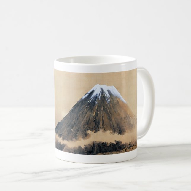Caneca De Café Takeuchi Seiho , “ Fuji ” (Frente Esquerda)