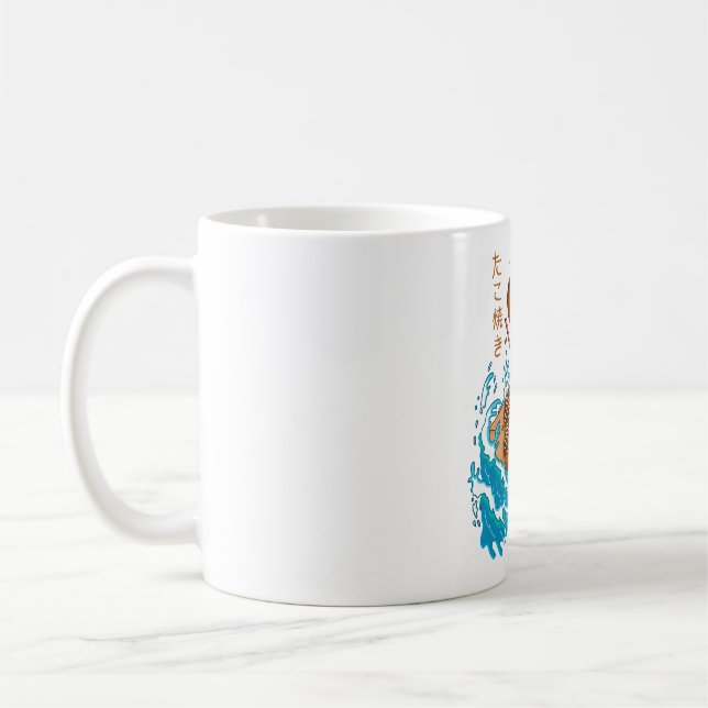 Caneca De Café Takoyaki na Onda (Esquerda)
