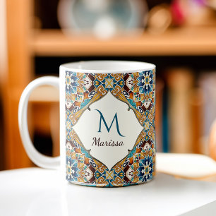 Caneca De Café Talavera-dama-dama-dons monograma