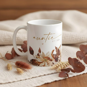 Caneca De Café TALIA Bohemian Terracotta Floral Tuntie Est.