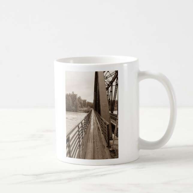 Caneca De Café Talkeetna Railroad Bridge Walkway (Direita)