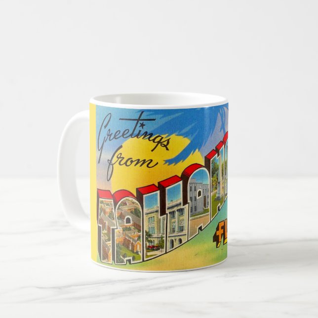 Caneca De Café Tallahassee Saudação Mug (Frente Esquerda)