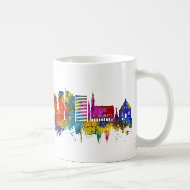 Caneca De Café Tallinn Estônia Skyline (Direita)