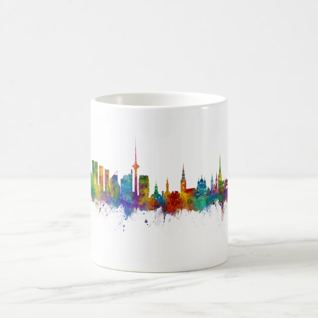 Caneca De Café Tallinn Estônia Skyline (Centro)