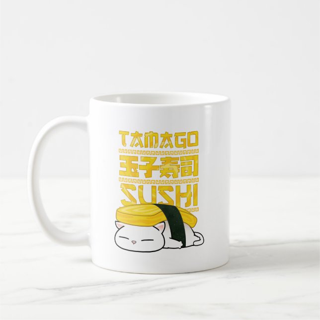 Caneca De Café Tamago Sushi Cat (Esquerda)