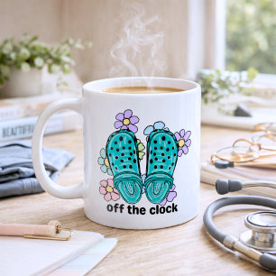 Caneca De Café Tamancos de Enfermeira Boho Divertidos