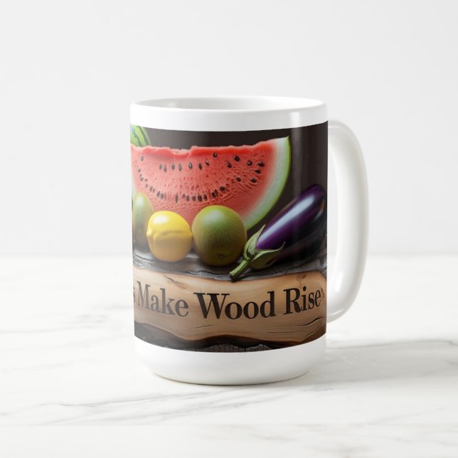 Caneca De Café Tamanho único faz a madeira subir (Frente Esquerda)