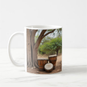 Caneca De Café Tambores Africanos