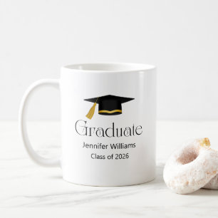 Caneca De Café tampa de graduação minimalista moderna turma de 20